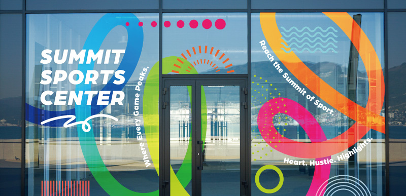 Window graphics: 2-layer (Color + White) or 3-layer printing with Clear.