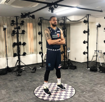 Marshall being scanned into 3D