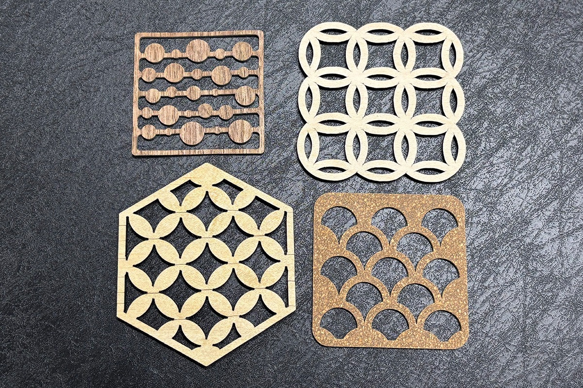 Coasters made from scraps made with CFX