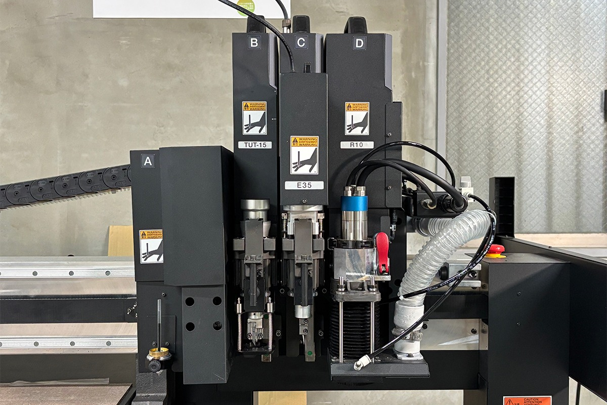 The CFX can hold up to four tools simultaneously