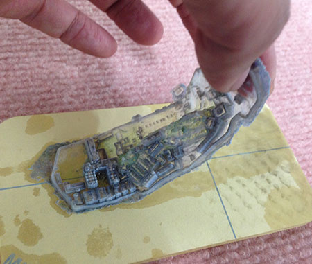 Small-size model he produced initially