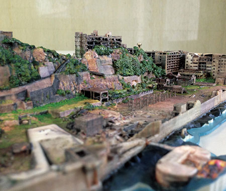 Elaborately created Gunkanjima