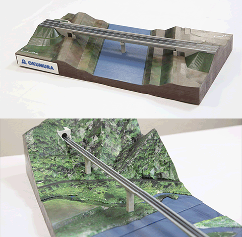 Printed model produced by Okumura Design
