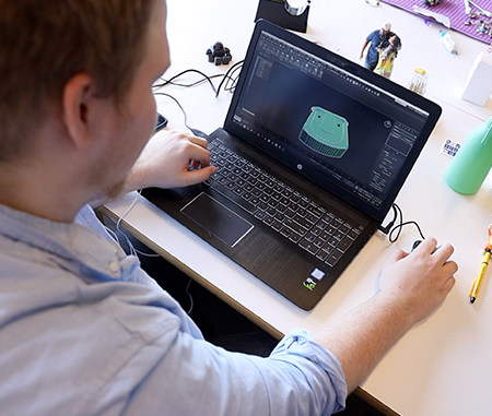 Clear ink is used to visualize reinforcement bars inside structures